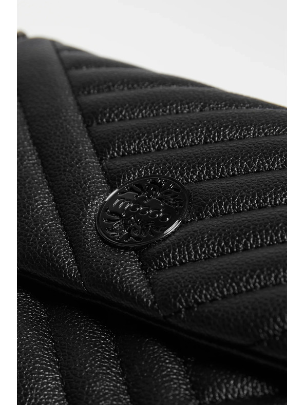 Moodo Fekete táska dupla fogantyúval Moodo