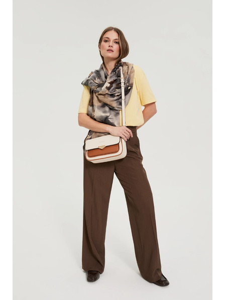 Moodo Bézs táska hosszú pánttal Moodo