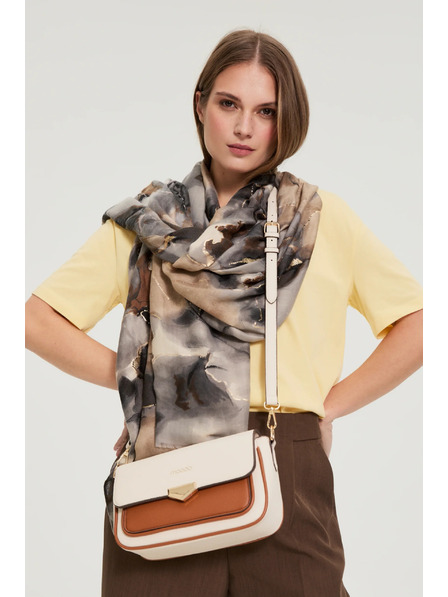 Moodo Bézs táska hosszú pánttal Moodo