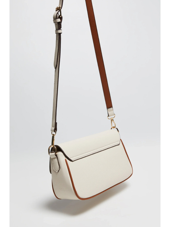 Moodo Bézs táska hosszú pánttal Moodo