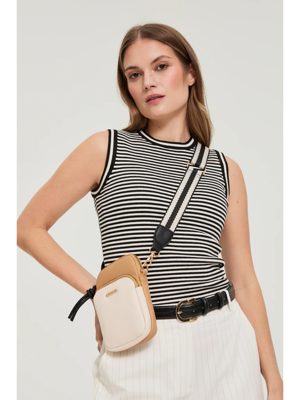 Moodo Kis bézs táska Moodo