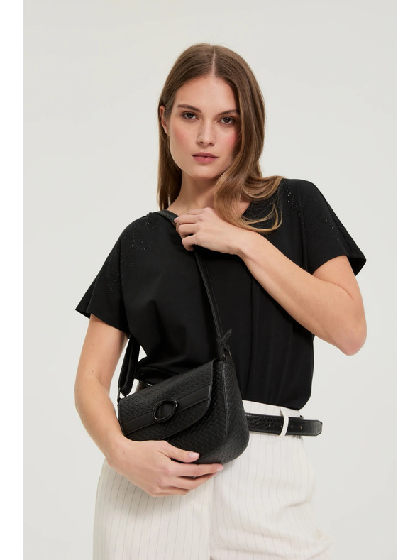 Moodo Kis fekete válltáska Moodo