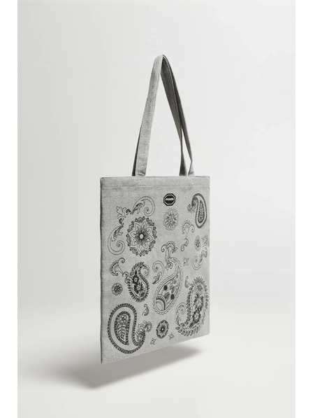 Moodo Szürke bevásárlótáska nyomattal Moodo