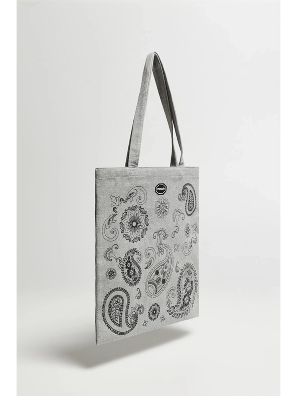 Moodo Szürke bevásárlótáska nyomattal Moodo