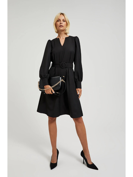 Moodo Elegáns fekete táska lánccal Moodo