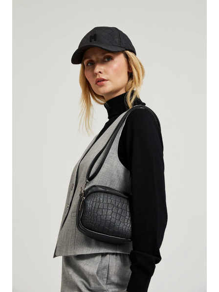 Moodo Kis fekete öko-bőr táska Moodo