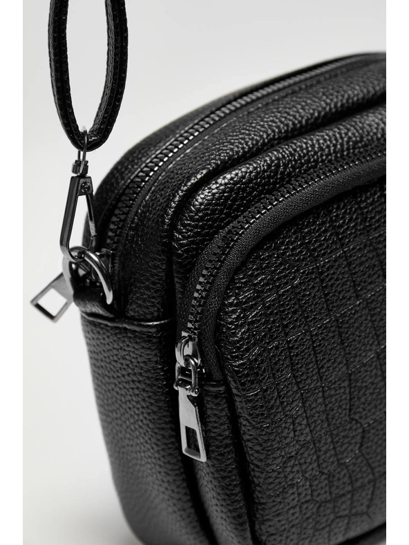 Moodo Kis fekete öko-bőr táska Moodo