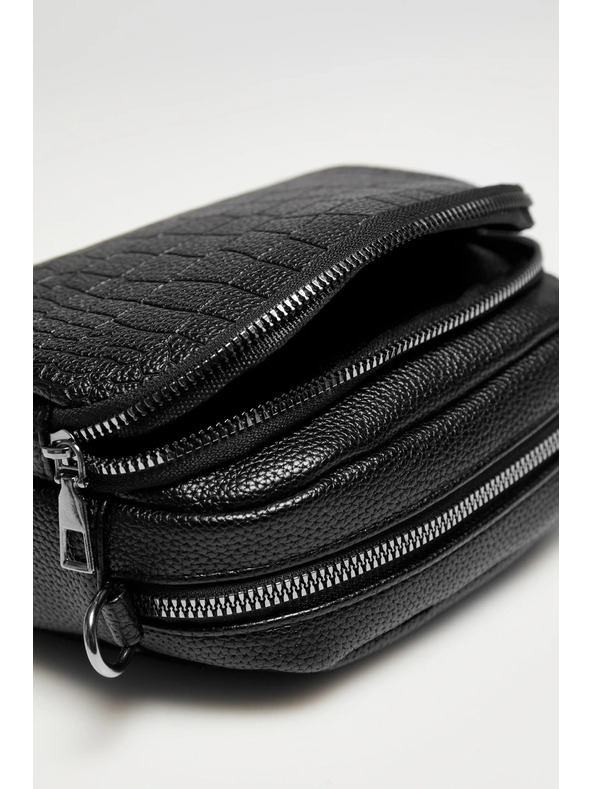 Moodo Kis fekete öko-bőr táska Moodo