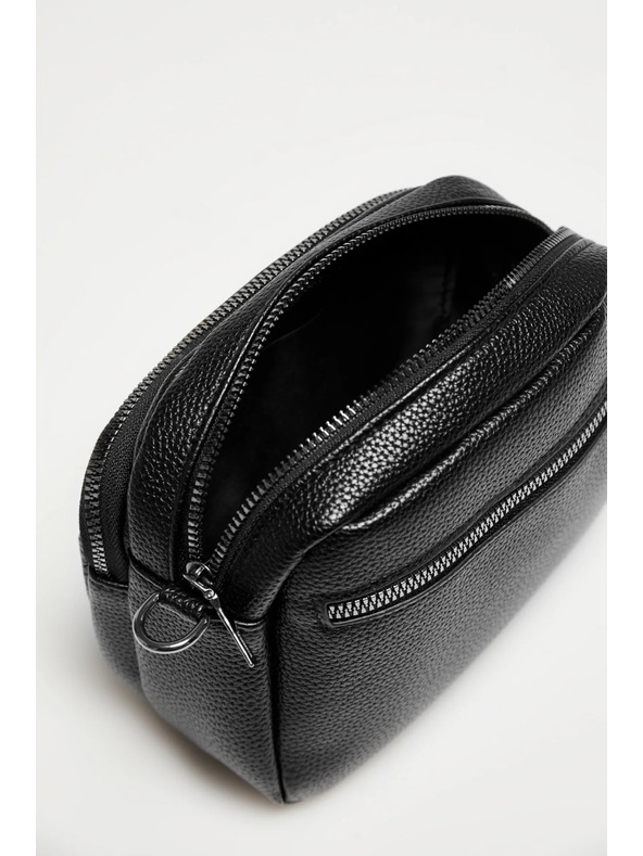 Moodo Kis fekete öko-bőr táska Moodo