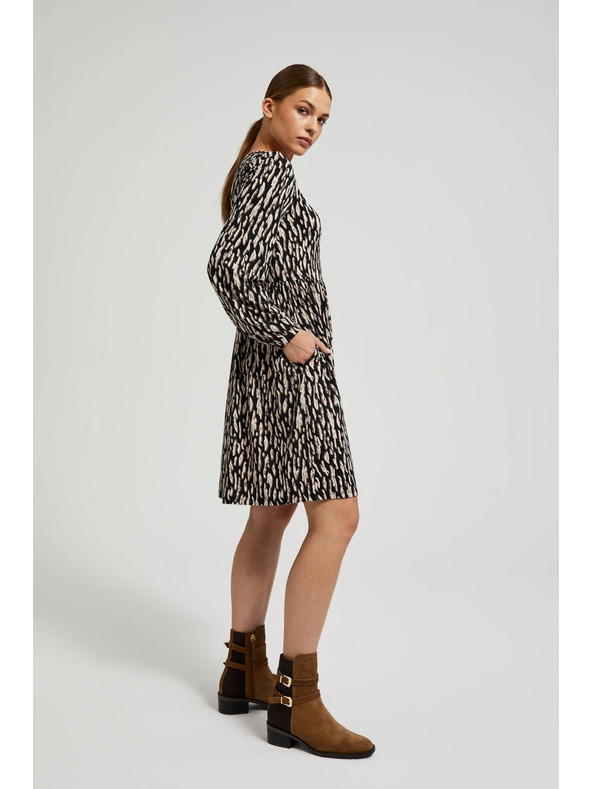 Moodo Barna ruha felfújt ujjakkal Moodo