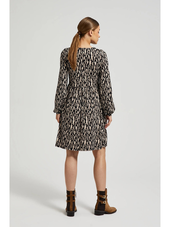 Moodo Barna ruha felfújt ujjakkal Moodo