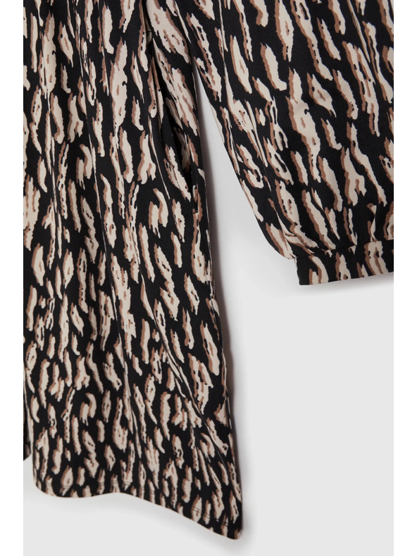 Moodo Barna ruha felfújt ujjakkal Moodo