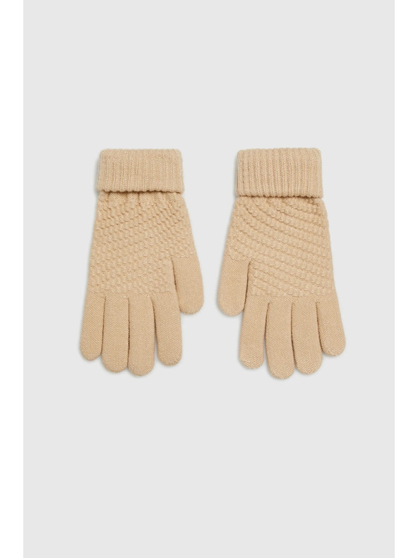 Moodo Bézs kötött kesztyű Moodo