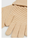Moodo Bézs kötött kesztyű Moodo
