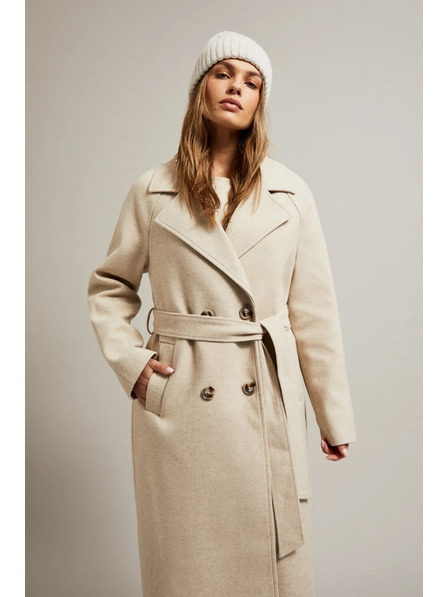 Moodo Meleg sapka gyapjú keverékkel, bézs Moodo