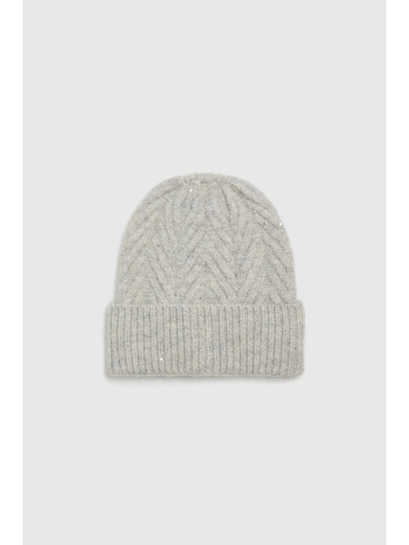 Moodo Halszálka mintás sapka, szürke Moodo