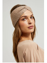 Moodo Flitterekkel díszített fejpánt, bézs Moodo