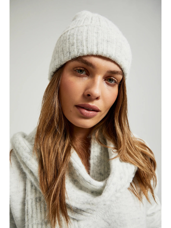 Moodo Szürke sapka gyapjú keverékkel Moodo