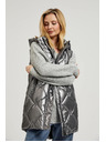 Moodo Steppelt kapucnis mellény, ezüst Moodo