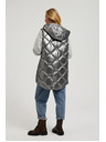 Moodo Steppelt kapucnis mellény, ezüst Moodo