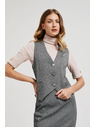 Moodo Elegáns mellény, szürke ezüst gombokkal Moodo
