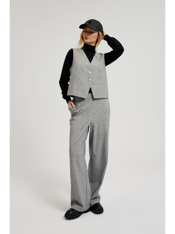 Moodo Elegáns mellény szürke Moodo