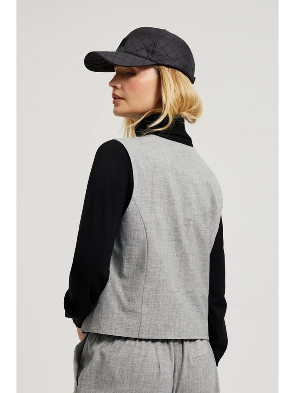 Moodo Elegáns mellény szürke Moodo