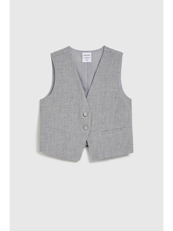 Moodo Elegáns mellény szürke Moodo