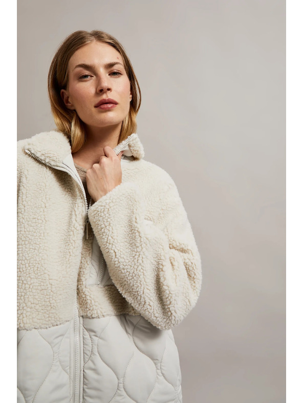 Moodo Bézs teddy dzseki Moodo