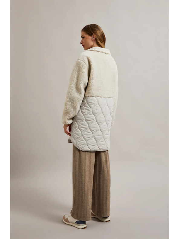 Moodo Bézs teddy dzseki Moodo