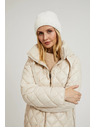 Moodo Rövid steppelt kapucnis bézsszínű dzseki Moodo