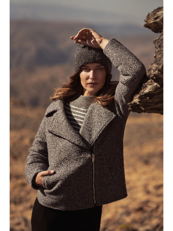 Moodo Zipzáras szürke dzseki Moodo