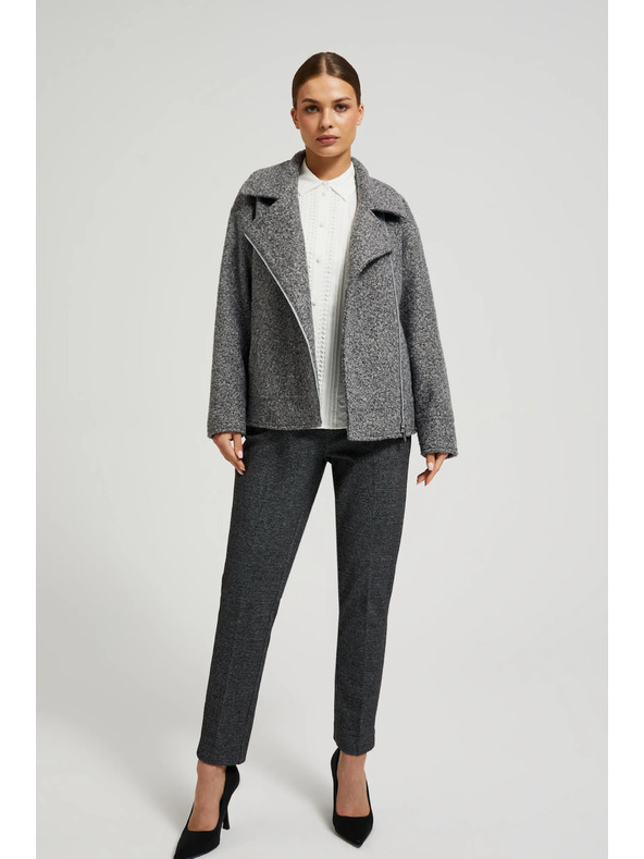 Moodo Zipzáras szürke dzseki Moodo