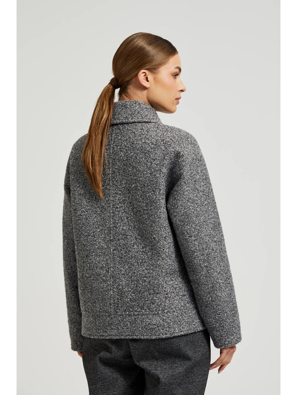 Moodo Zipzáras szürke dzseki Moodo