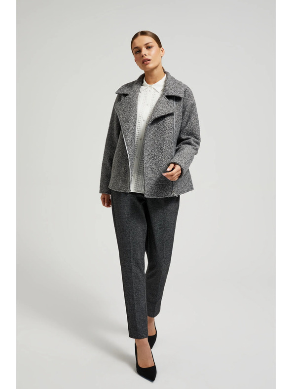 Moodo Zipzáras szürke dzseki Moodo