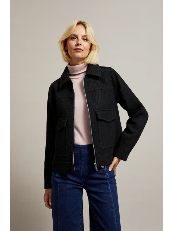 Moodo Fekete dzseki nagy zsebekke Moodo