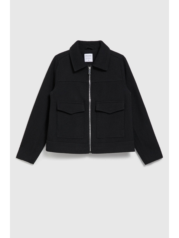 Moodo Fekete dzseki nagy zsebekke Moodo