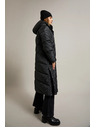 Moodo Hosszú steppelt dzseki kapucnival fekete Moodo