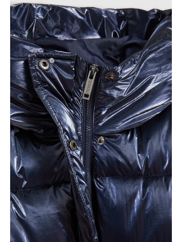 Moodo Hosszú metálos dzseki sötétkék Moodo