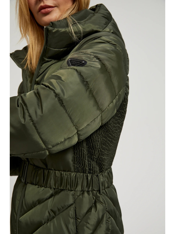 Moodo Steppelt dzseki övvel olívzöld Moodo