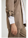 Moodo Bézsszínű zakó feltűrt ujjakkal Moodo