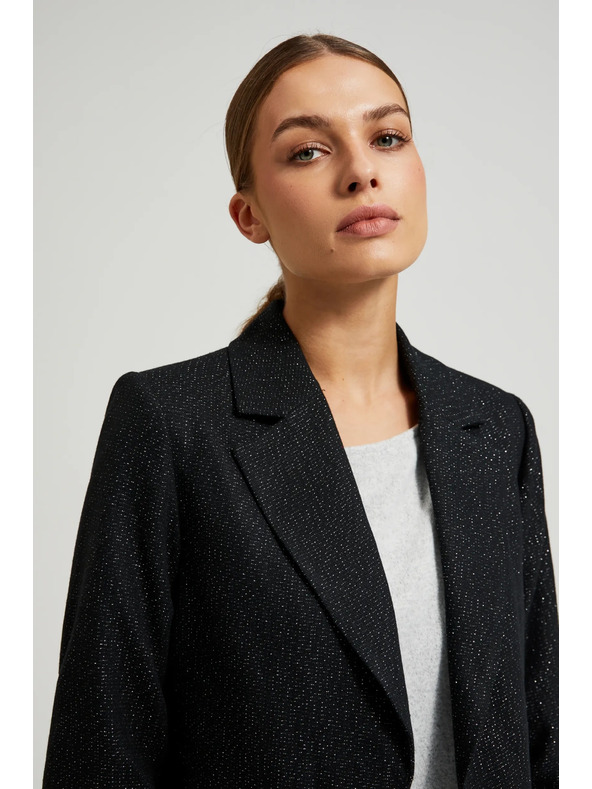 Moodo Fekete háromnegyedes ujjú zakó Moodo