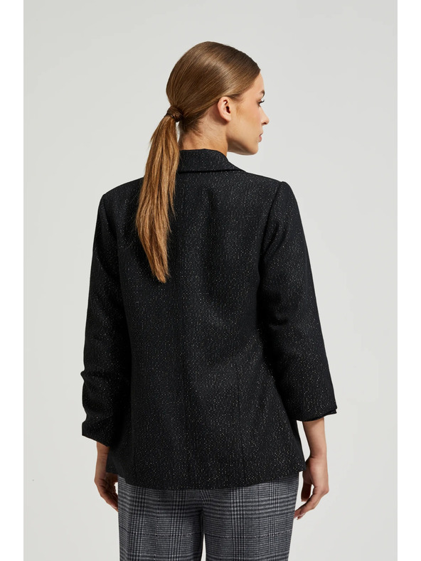 Moodo Fekete háromnegyedes ujjú zakó Moodo