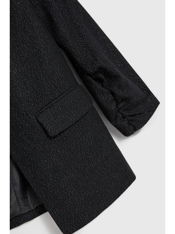 Moodo Fekete háromnegyedes ujjú zakó Moodo