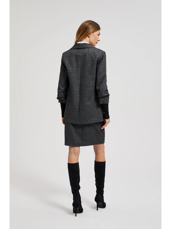 Moodo Szürke zakó ráncolt ujjal Moodo