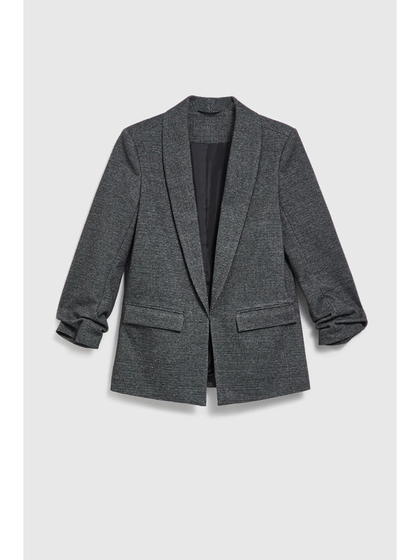 Moodo Szürke zakó ráncolt ujjal Moodo