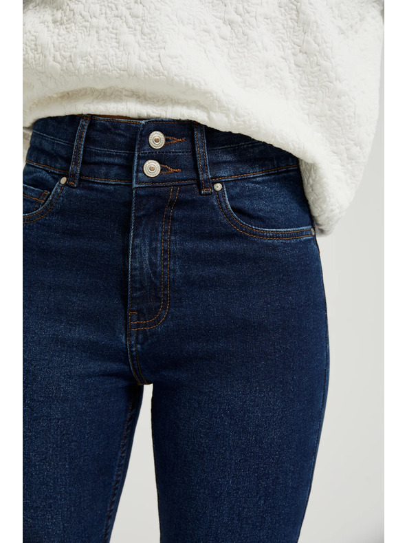 Moodo Kék pamut szűk farmer Moodo