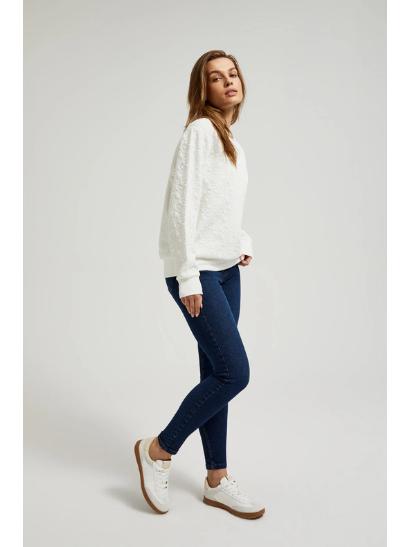 Moodo Kék pamut szűk farmer Moodo