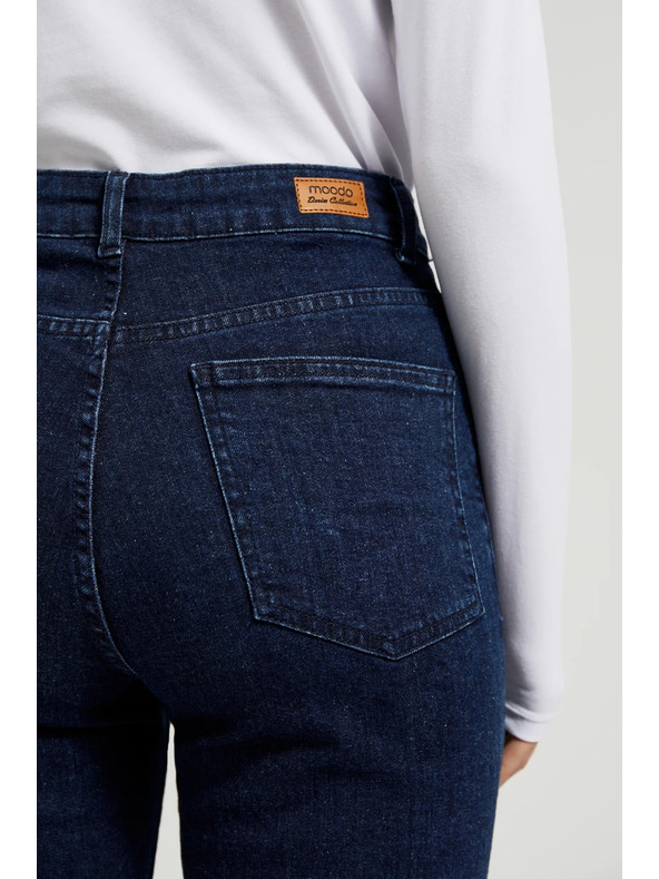 Moodo Sötétkék egyenes szárú farmer Moodo