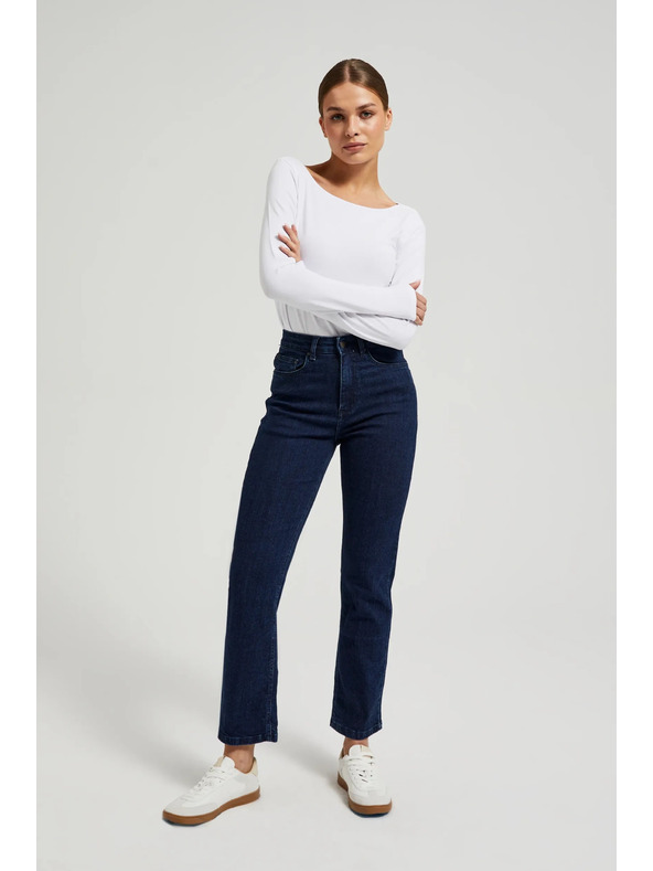 Moodo Sötétkék egyenes szárú farmer Moodo